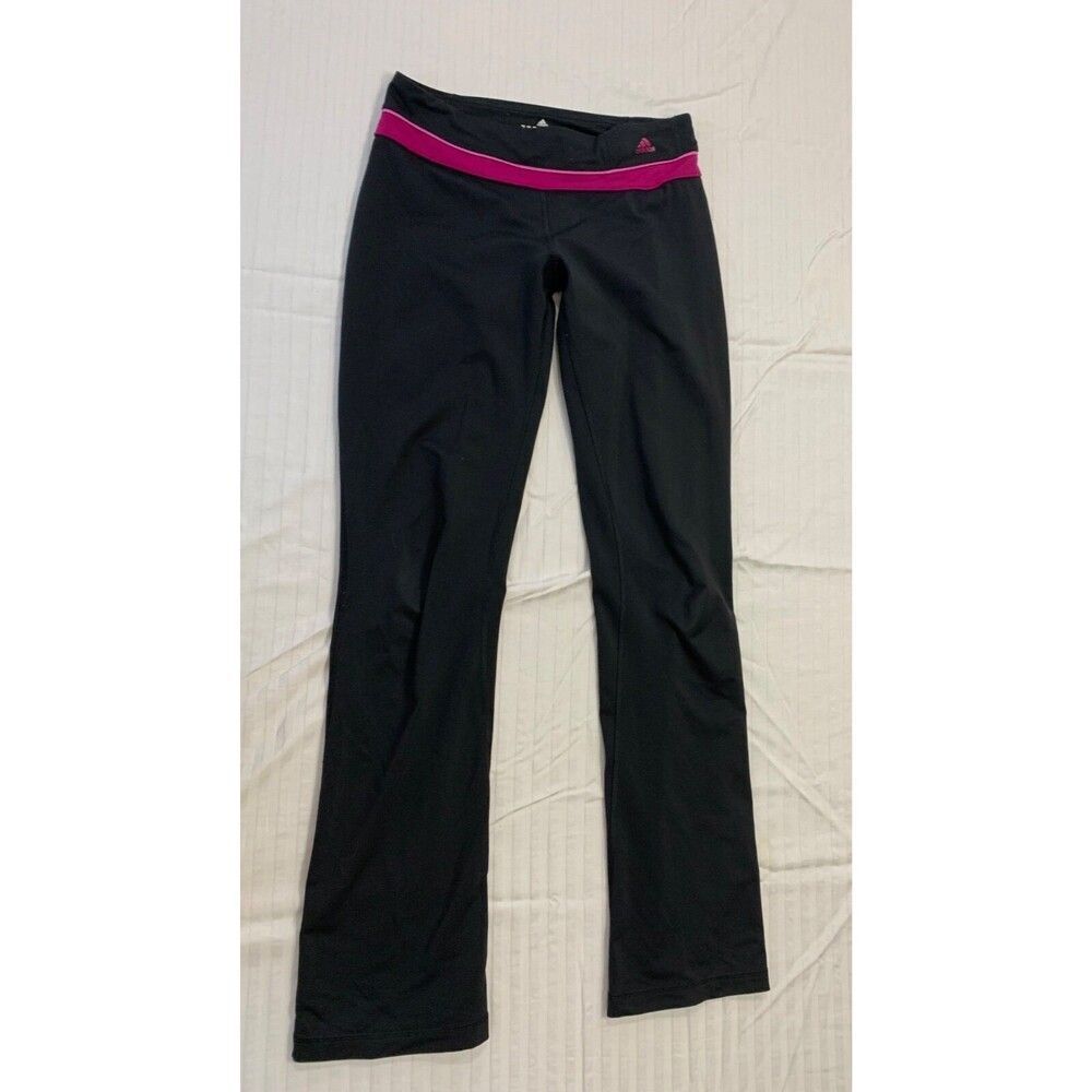 ADIDAS CLIMALITE WOMENS ATHLETIC YOGA PANTS SIZE S